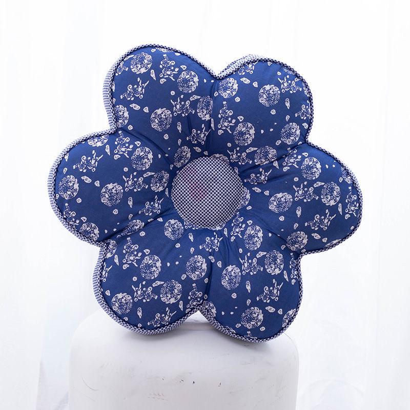 Korejský polštářek s květinami švestky: Celobavlníkový polštářek na zdřímnutí do kanceláře a ložnice