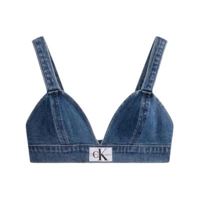 Buchstaben-Logo Denim BH Damen-BH Blau J223685-1A4