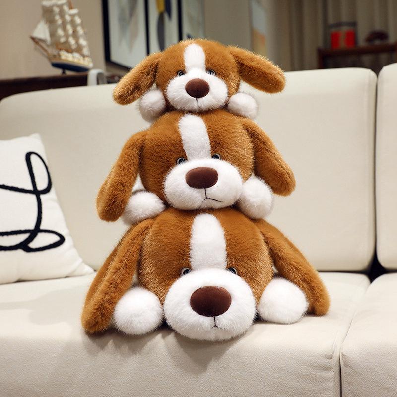 Cute Plush Puppy Doll Hug Pillow - Soft Soothing Toy for Kids, Perfect Birthday Gift
