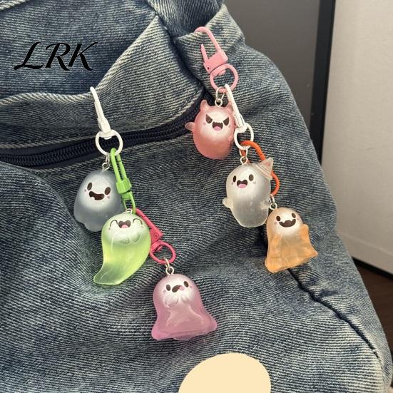 Ghost Backpacks Keychain 2Pcs Halloween Glow-in-the-Dark Keychain, Luminous Key Ring Pendant, Decorative Charm for Handbags Cartoon