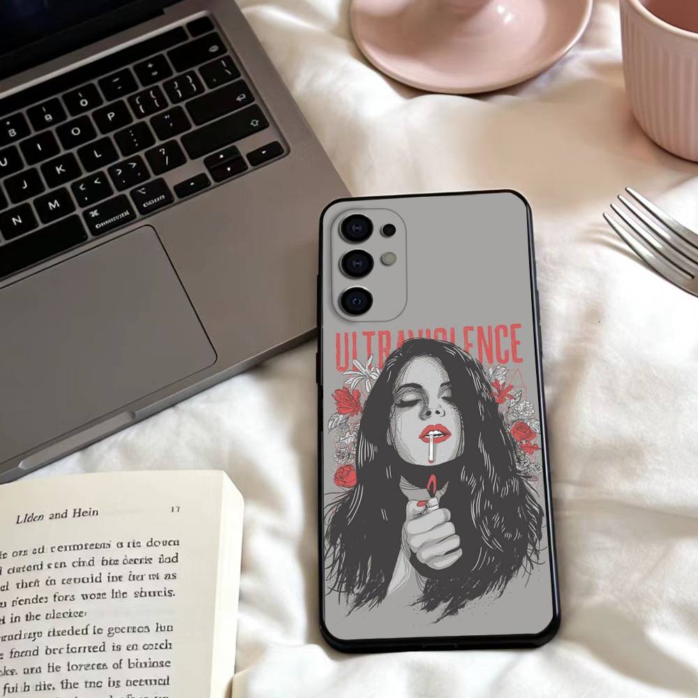L-Lana del rey Singer  Phone Case For Samsung S25,24,23,22,30,21,10,9,Ultra,Plus,Lite,FE,4,5 G Soft Black Case