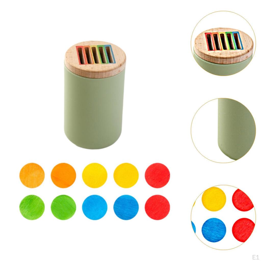 Color Shape Sorting Box Educational Toy Early Learning Montessori for 3 4 5 Year Old