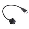 USB3.0 Panel Socket Waterproof Data Connector with Extension Cable Male Female Straight Head 0.3mete