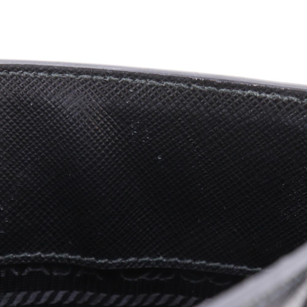 Prada Mini Shoulder Shoulder Bag Black Safiano Unisex Used