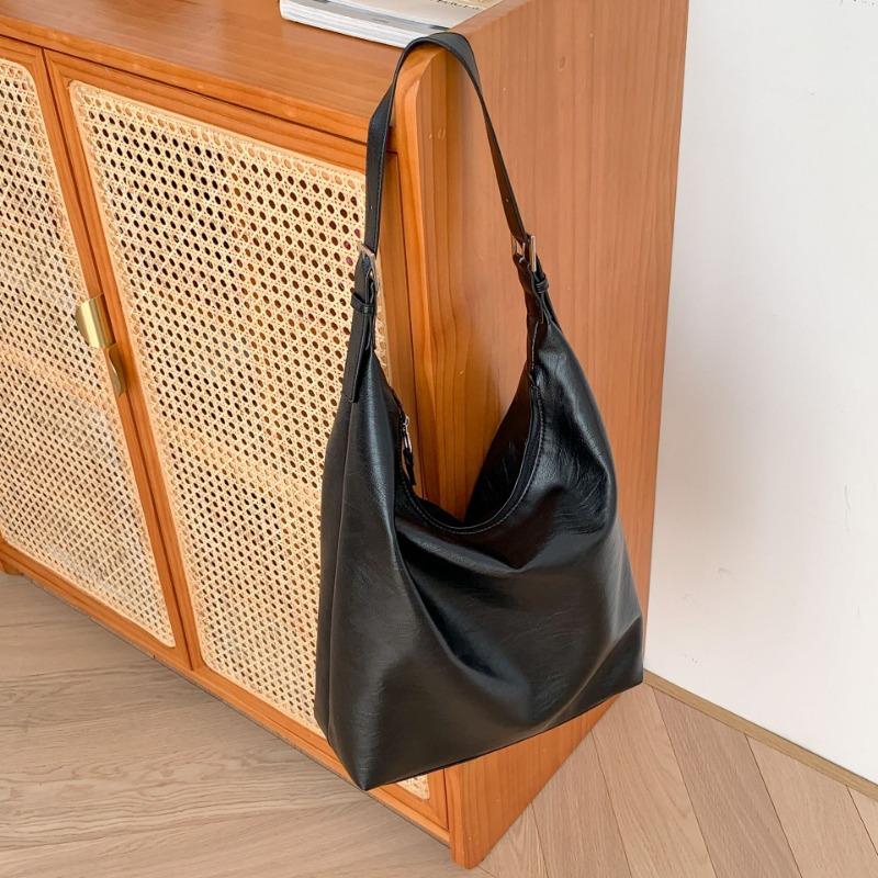 

Нишевая сумка-тоут из мягкой кожи большой вместимости женская универсальная рабочая сумка для поездок на работу, высококлассная, простая, модная, на плечо, женская чёрный