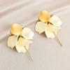 Pinkdudu Rose Flower Petal Drop Earrings Resin Gradient Color Flower Earrings Women Jewelry PD2382PD2382