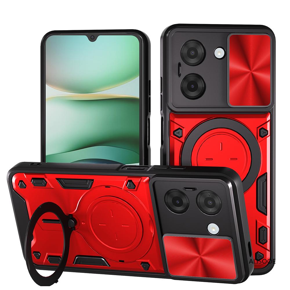 Dla Xiaomi Redmi A5 4G 173,3 mm (Wersja europejska) Etui Zsuwane Aparat Magnetyczny Pierścień Stojak Pokrowiec Odporny na Wstrząsy Capa Armor Funda