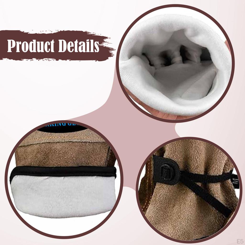 Work Gloves Adjustable Wrist Mitts Hand Protection Garden for Yard Transporting Construction