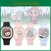 Trendy Bubble Mart Cartoon Kids Watch High Quality Soft Jelly Silicone Strap