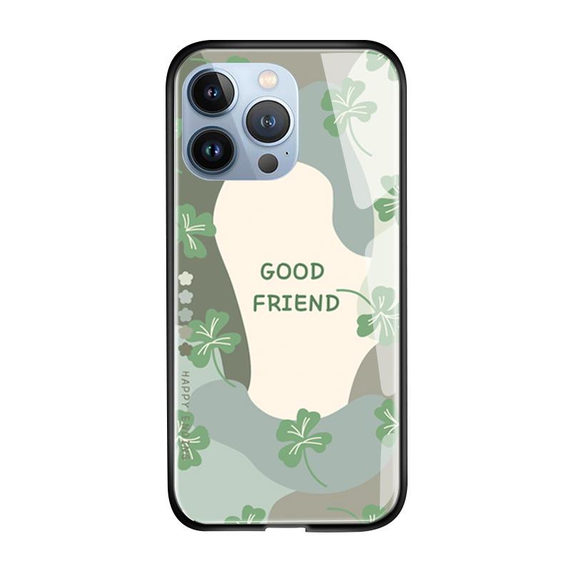 Tempered Glass Phone Case For iPhone 11 12 13 14 15 16 17 Redmi 10 12 14C Note10 Note14 Xiaomi 11Lite PocoC75 Soft Edge Shockproof Smooth Shell