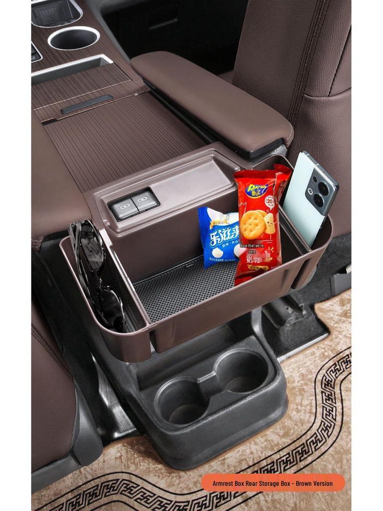 Toyota Sienna Armstöd Bakre Förvarings- & Mugghållarfack