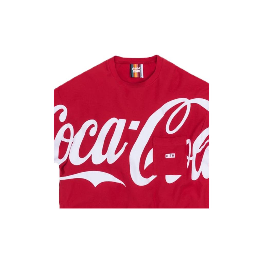 Kith X Coca-Cola Long Sleeve Quin T-Shirt Unisex Tops Red KH3541-110