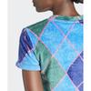 Adidas Argyle Fluffy Tee   Blue Green  Il2444