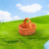 Mini Faux Woven Basket Tray for DIY Craft Decoration
