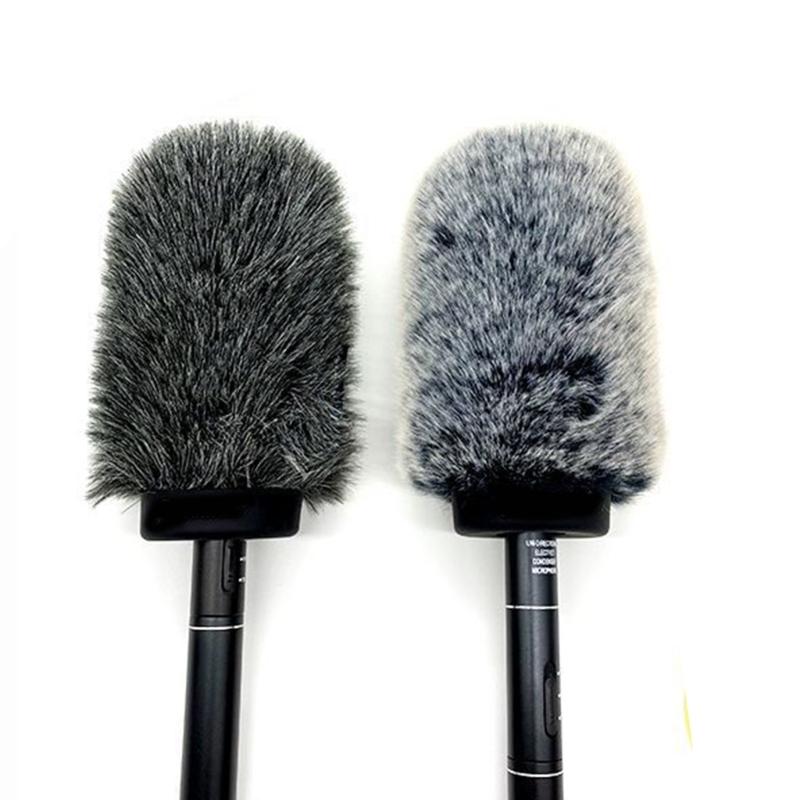 Microphone Windshield Sleeve, Synthetic Hair Material for Enhanced Sound Recording All Size Compatible