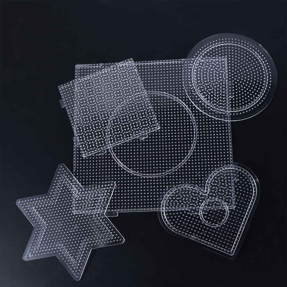 Transparent Figure Material Board Jigsaw Puzzle Pegboard Puzzle Template Diy Toy Beads Template