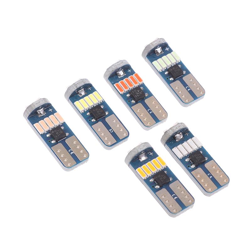 4Pcs T10 W5W Led 194 Canbus Bulb 4014/15Smd 12V Car Interior Reading Lamp Clearance Lights License Plate Bulbs Dome Signal