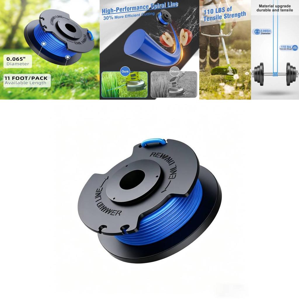 Ryobi Lawn Trimmer Head Replacement Kit With Nylon And Fiberglass For Ac14rl3a And Ac14hca Edgers