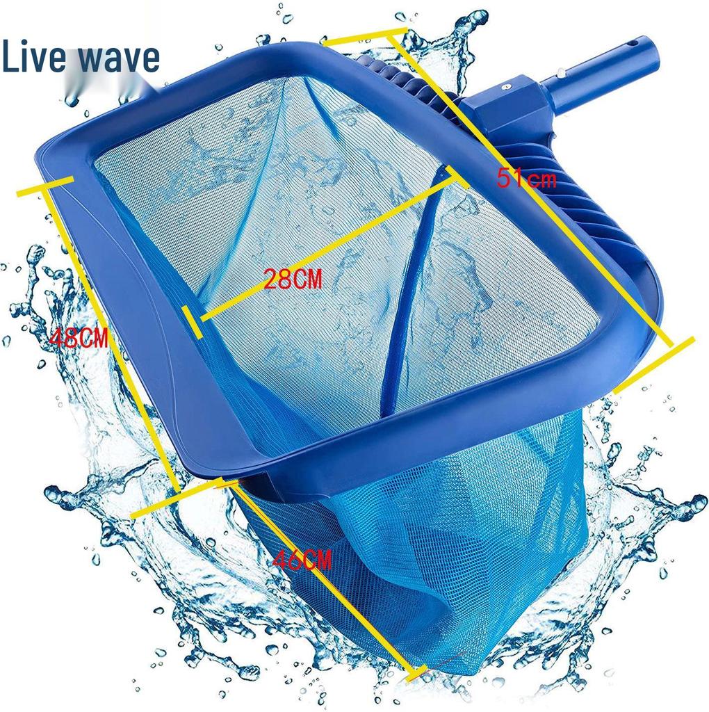 Aluminium Pool- & Teichkescher zum Entfernen von Blättern - Verdickt, verschlüsselt zur Tief- & Flachwasserreinigung