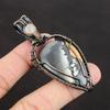 Maligano Jasper Copper Pendant Copper Wire Wrapped Jewelry Gemstone Jewelry Rainbow Moonstone Pendant Wire Designer Jewelry Handmade Pendant