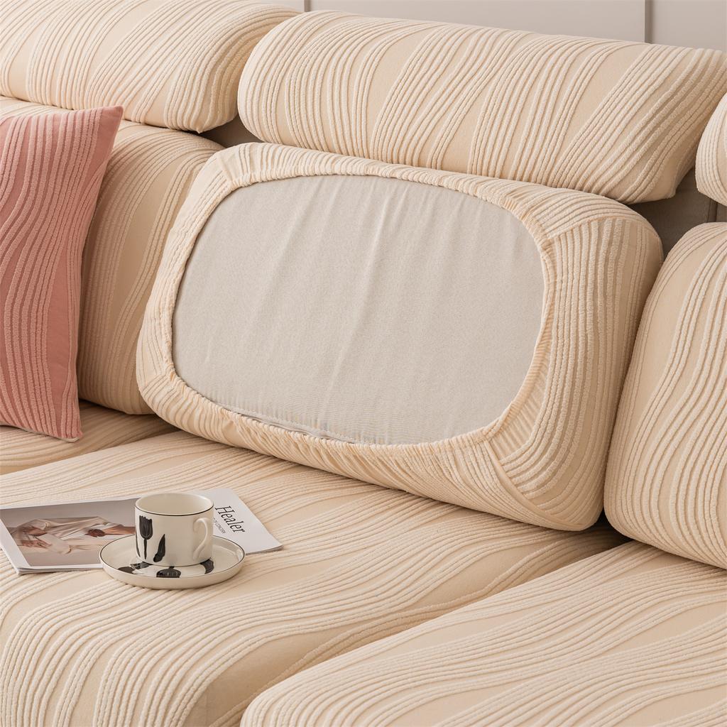 1Piece Universal Peism Jacquard Stretch Sofa Cover Cushion Cover, For Living Room Four Seasons Pet Friendly