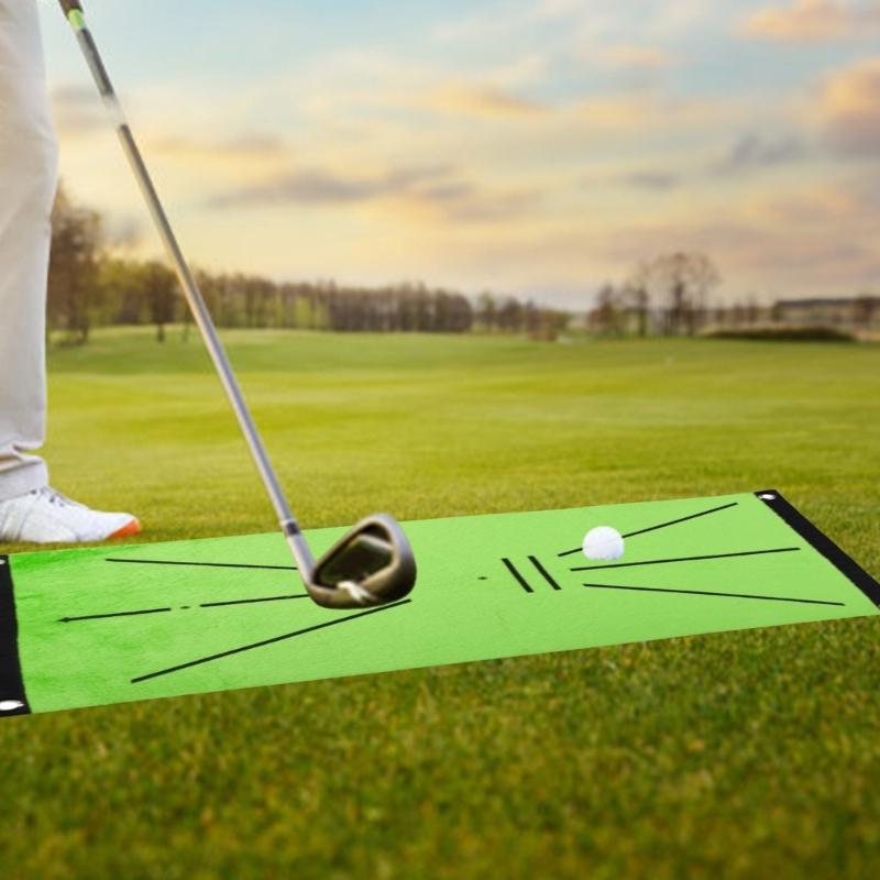 Golf Hitting Mat Swing Track Practice Marking Pad Golf Hitting Mat for Swing Paths Feedback/Detection Batting Enduring
