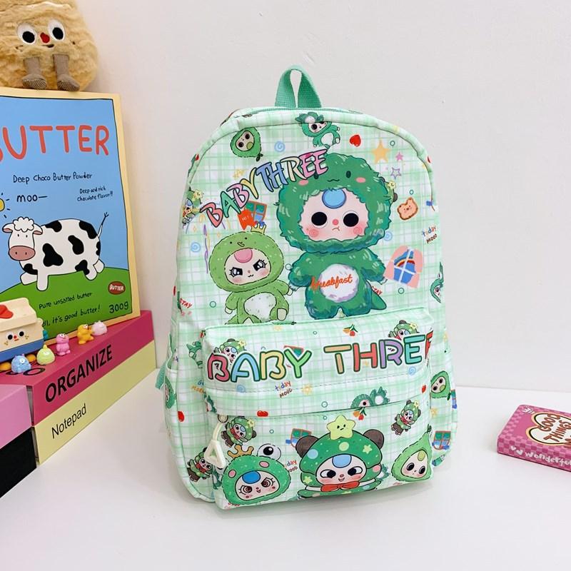 

Kindergarten Primary School Students Schoolbag Cartoon Cute Cute Fun Printing Boys And Girls Backpack Children S Backpack зелений