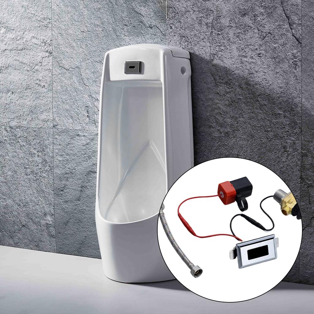 Touchless Urinal Flush Kits Sensor Flush Valve Toilet Flush Repair Kits Washroom Concealed Wall Mount Sensor Set