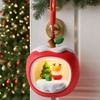 Christmas LED Table Decor Lamp Apple Shape LED Night Light Dimmable Hangable Rechargeable Bedroom Kids Gift Decorations Lighting