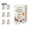 Micro Landscape Accessories Mini Ghost Flipping Middle Finger Figurines for Halloween Decorations Miniature Resin Holiday Tabletop Scenery