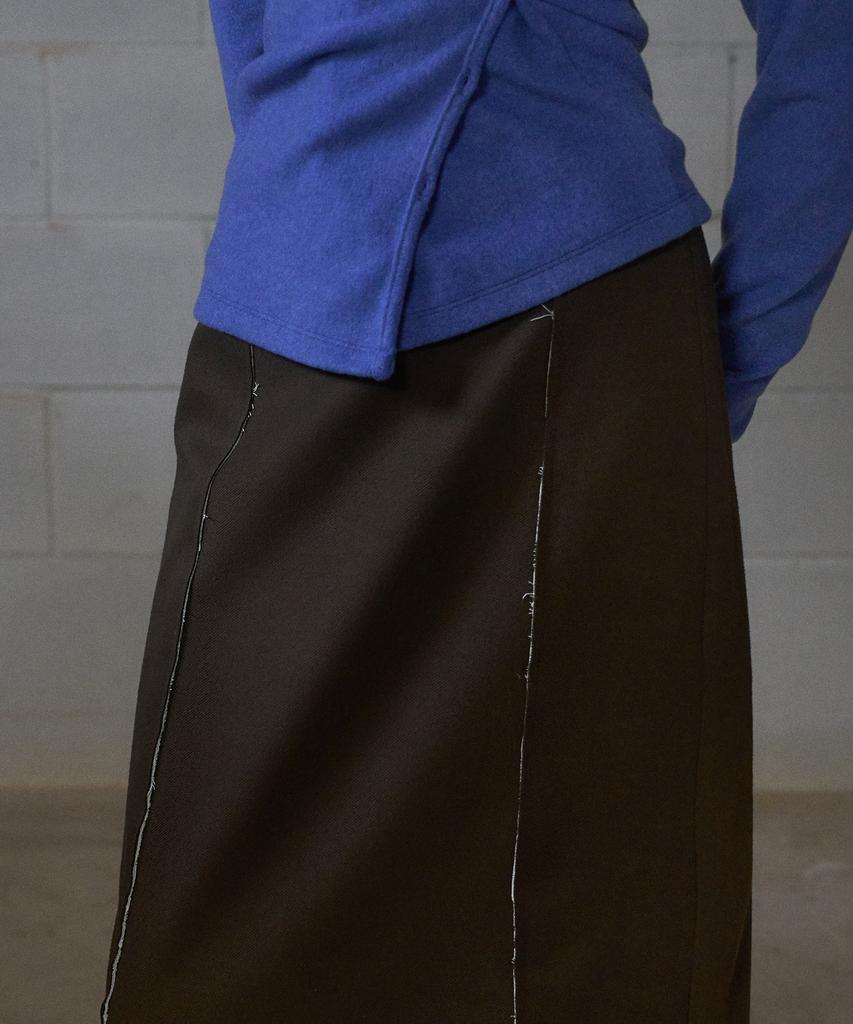 Annies Low Edge Long Skirt (Brown)