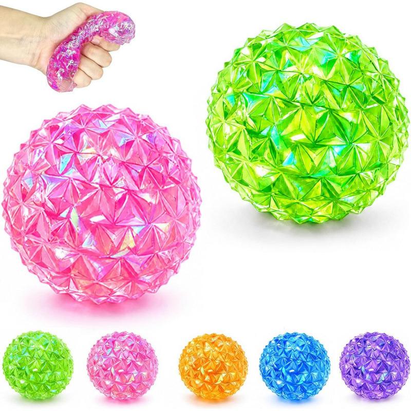 New Cute Stress Relief Squishy Ball Slow Rising Diamond Glitter Sensory Fidget Toy Gift