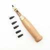 Hole Punch Screw Removable Book Drill Auto with 6 Size Tip 1.5-4mm Automatic Belts Screw Punch Leather Tools
