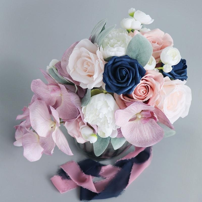Искусственный винтажный букет цветов Ретро букет из шелковых цветов X3UC China Mainland