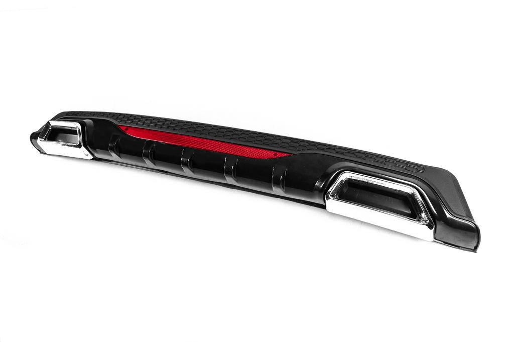 Universal Rear Diffuser DPT AMG Style V-3 (ABS) (black Gloss)