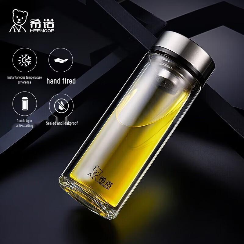 

Heenoor XN-7071 Double-Layer Heat-Insulated Glass Mug