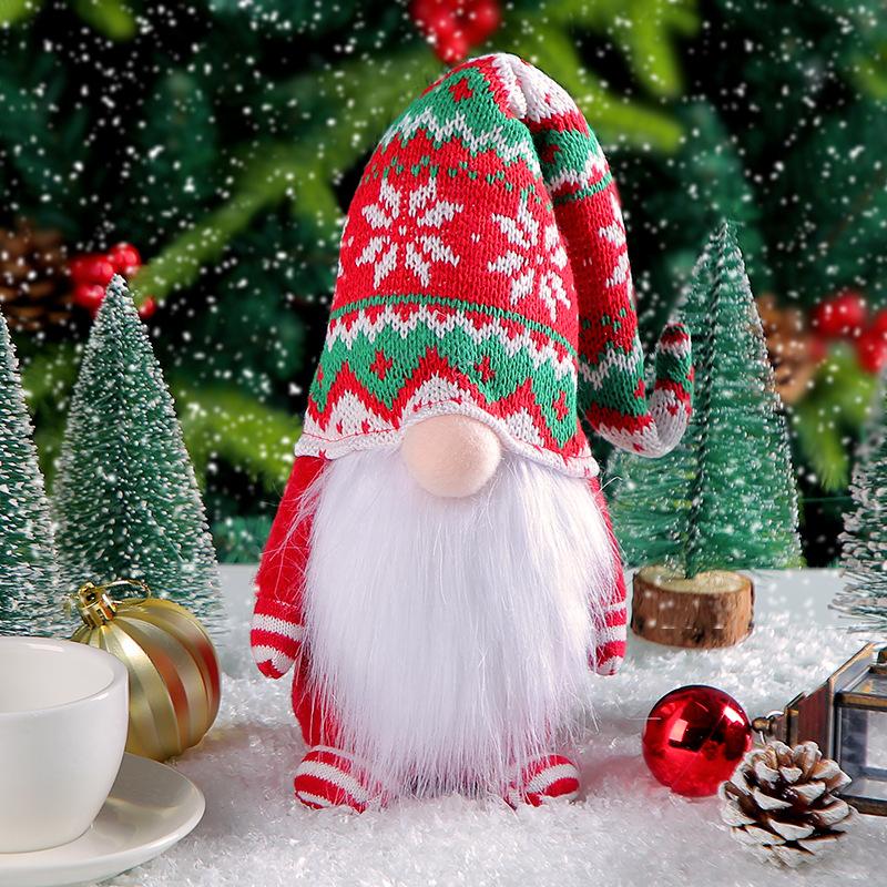 2025 New Year Gift Christmas Faceless Doll Decoration Forest Old Man Beard Faceless Doll Decoration Doll Ornaments