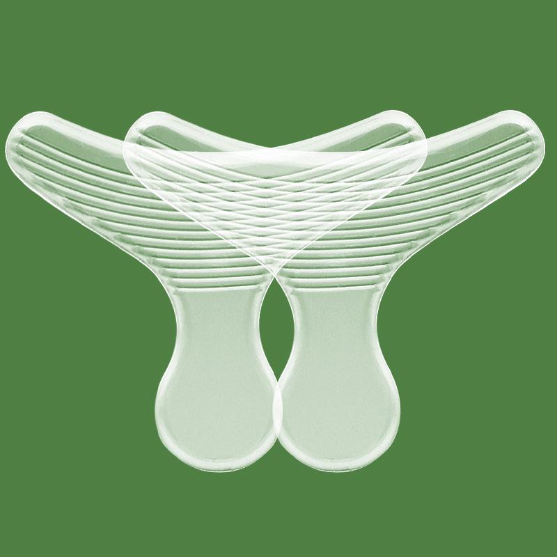 Transparent T-shaped Heel Pad for High Heel Sandals - Half Size Insole Foot Sticker One Size