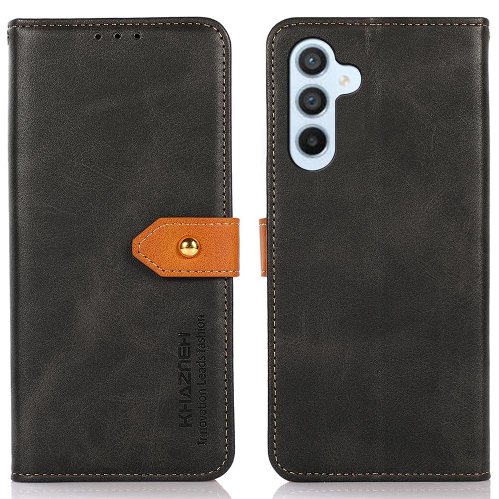 KHAZNEH For Samsung Galaxy S24 FE Wallet Case Folding Stand PU Leather Phone Cover