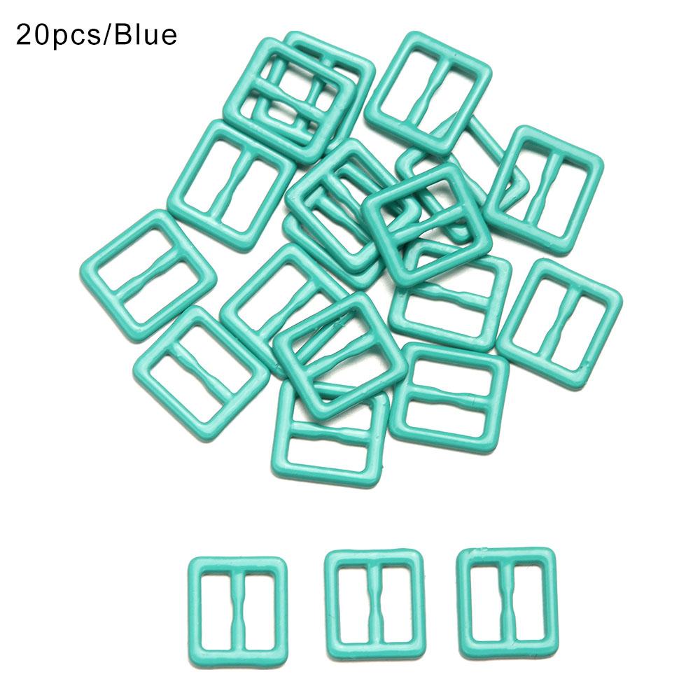 Newest 20Pcs Tri-glide Mini Buttons Metal Belt Buckle Doll Clothes Buttons Shoes Buckle For Blyth Doll Bags Clothing Accessory