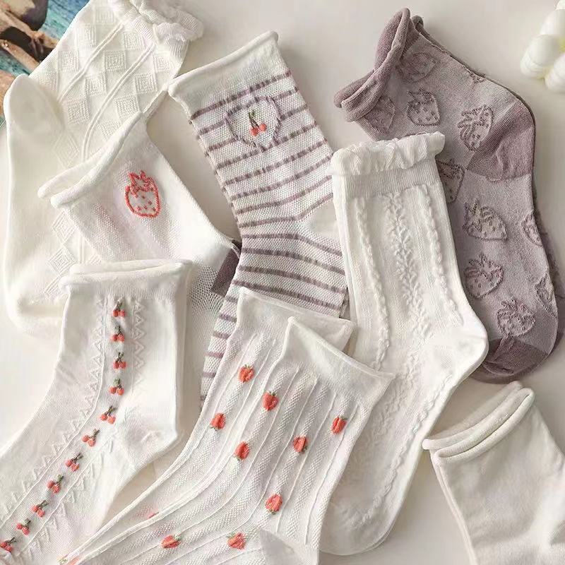 2021High Quality 9 Colors Women s Cotton Designer Slouch Socks for Women S розовый