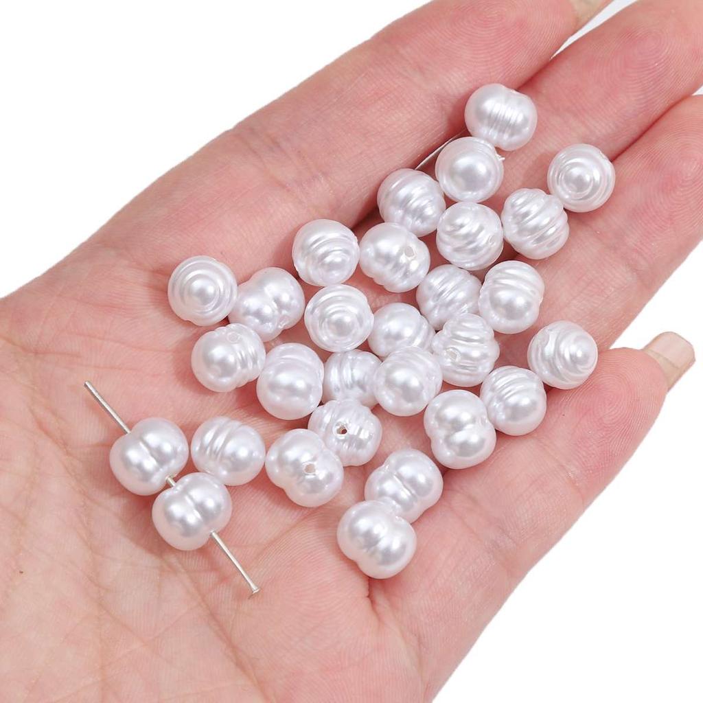 Geometry Shaped Imitation ABS Pearl Beads Straight Hole DIY Bracelet Jewelry Accessories