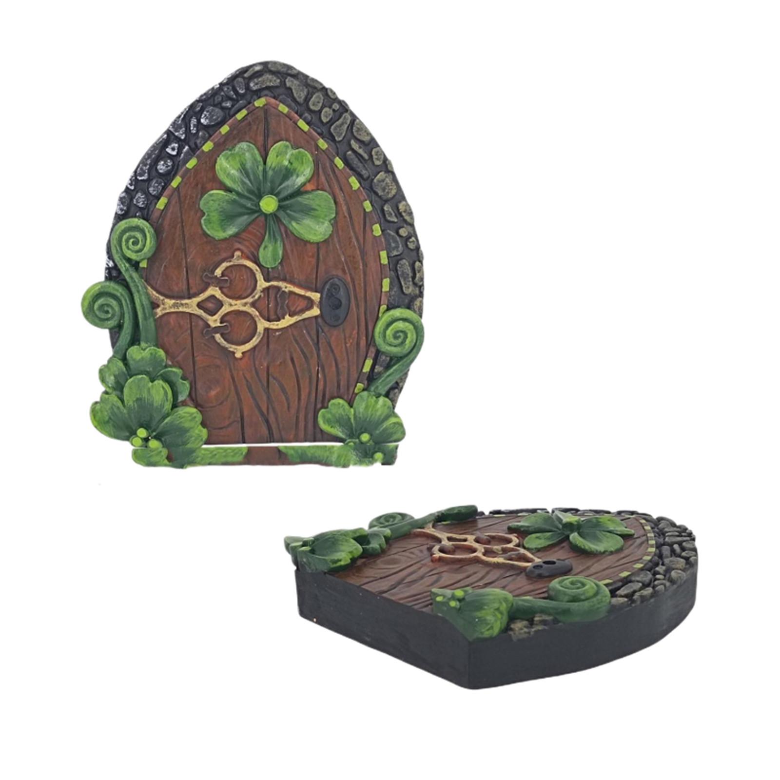 

Садовая дверь для дерева 3D деревянные садовые аксессуары красочные розы подсолнух лист ассорти дверь скульптура искусство украшения мистический микро One Size