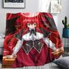 1Pc High School DxD Print Flannel Blanket, High Quality Comfortable for All Seasons, Home Decor, Warmth and Comfort, Perfect for Christmas Gifts