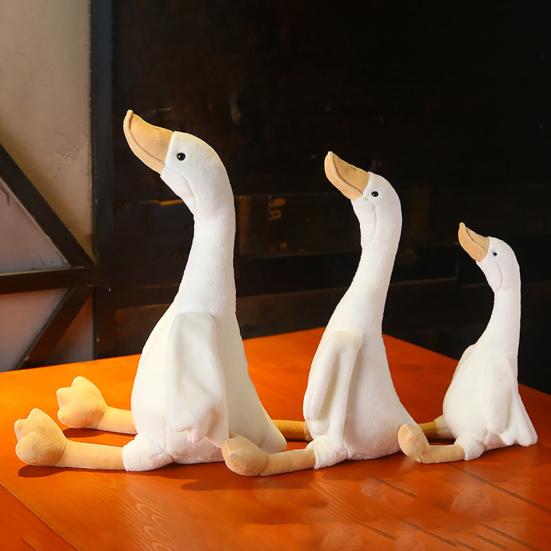 Long Neck Goose Plush Doll, Soft Stuffed Animal, Cute Fluffy Swan Pillow for Bedroom Decor, Sleep Companion Gift for Toddlers And Adults