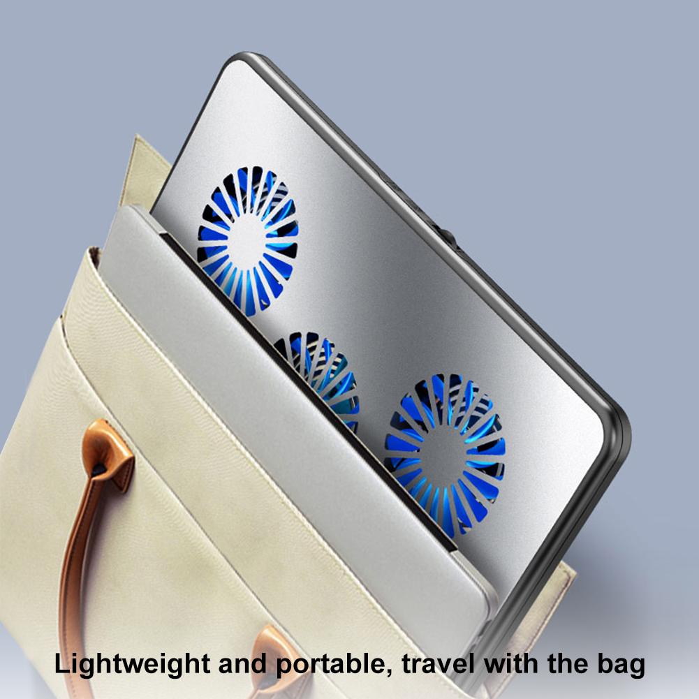 Notebook Stand with 5 Quiet Fans Notebook Cooler Height Adjustable 2 USB Ports for 11-17.3in Computer PC Notebook Gaming Laptop