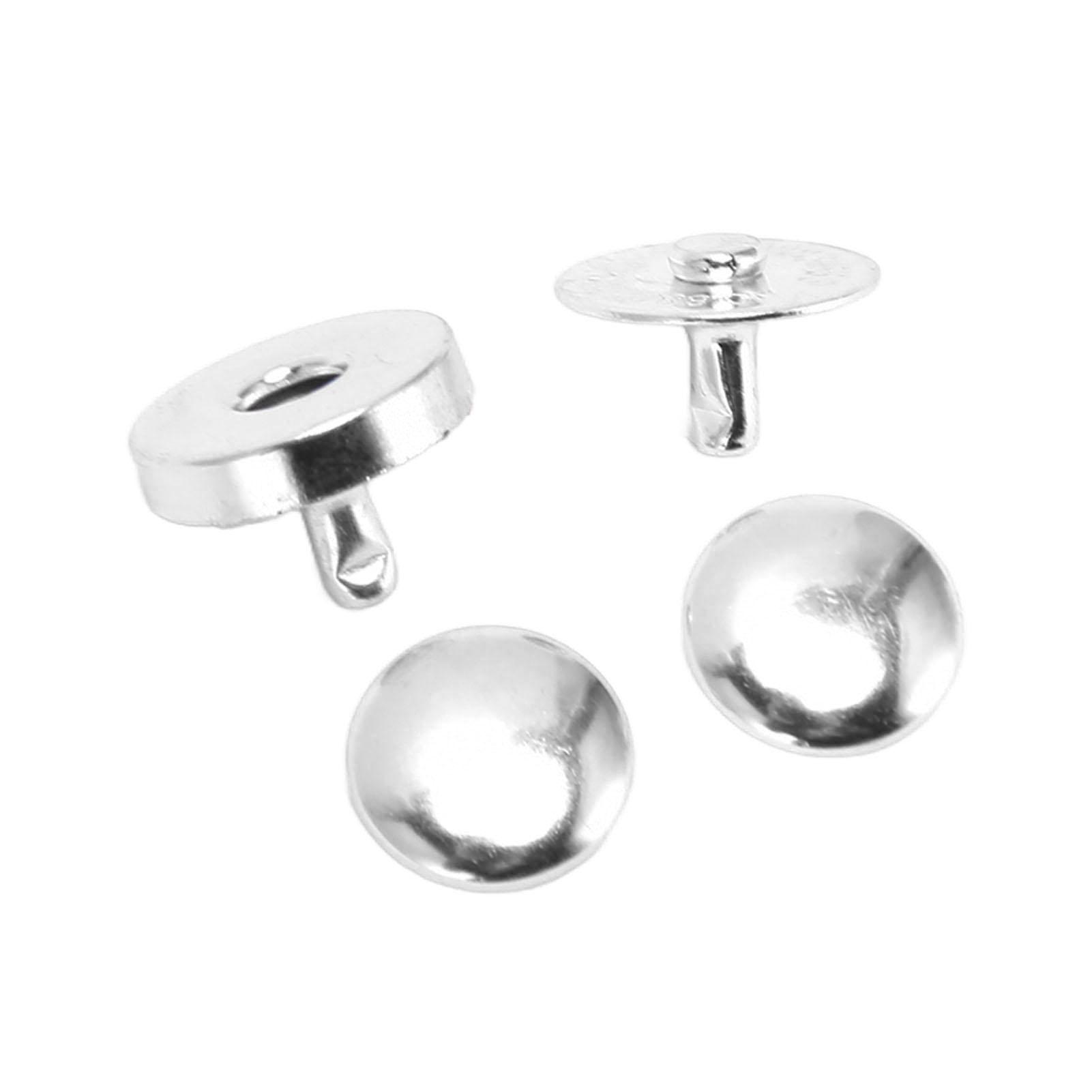 50 Sets Magnetic Button Clasp Snaps 14x4mm Thick High Hardness Magnetic Fasteners for Decorating Punk Clothing Shoes