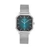 Monsoon Square Stainless Steel Green Dial Quartz D7917AV Women's Watch