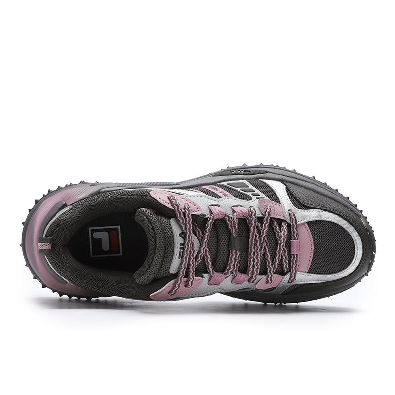 New FILA SOFIA 3 Abrasion Resistant Coverage Low Top Running Shoes Women's Jasper Black/Silverware Gray F12W442104FBS