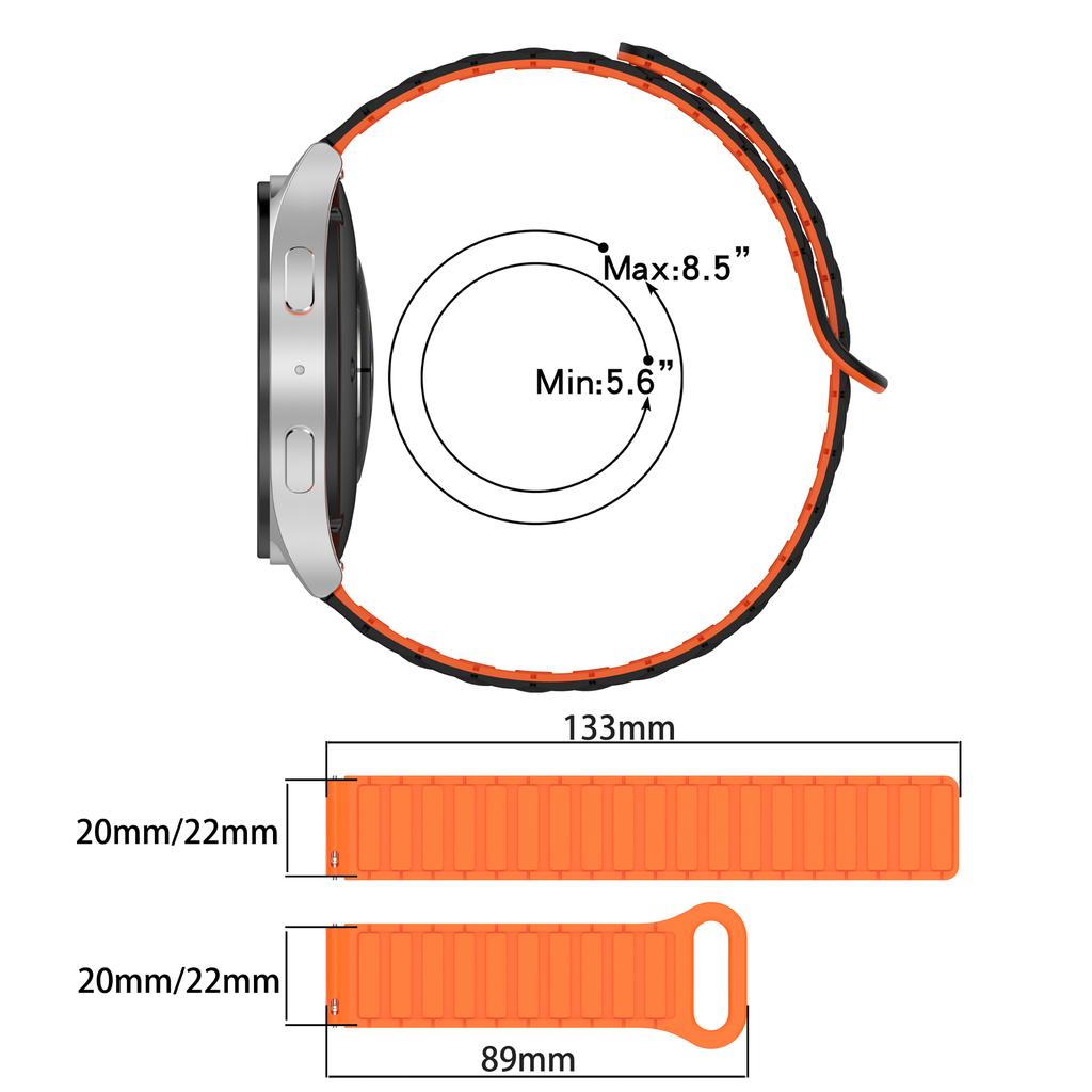 Magnetic Watch Strap 20mm 22mm For SUUNTO VERTICAL Silicone Strap For SUUNTO 3/9 PEAK/5 PEAK/PACE/OCEAN Bracelet Sport Wristband